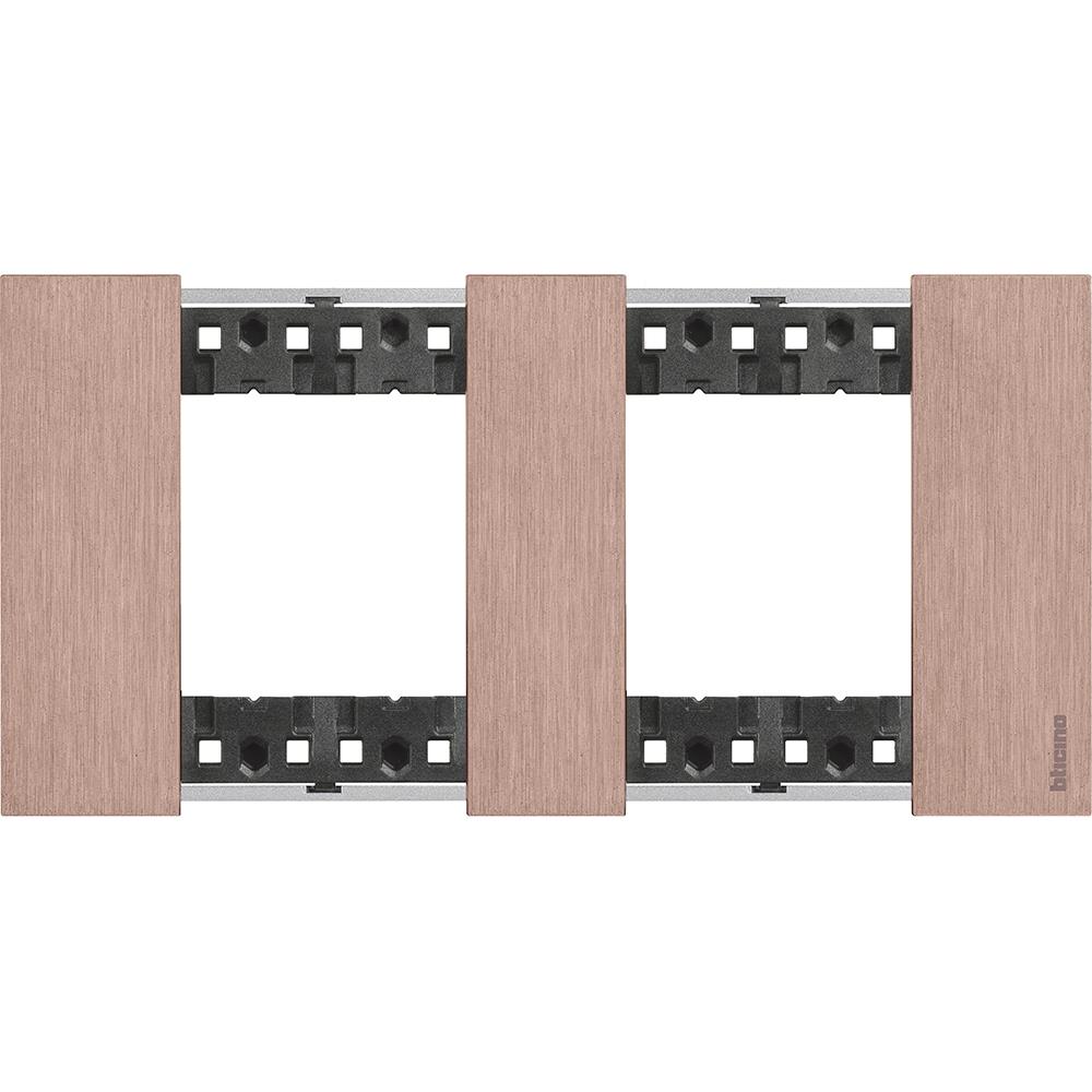 Рамка 2х2 Немски стандарт Метал Мед Copper