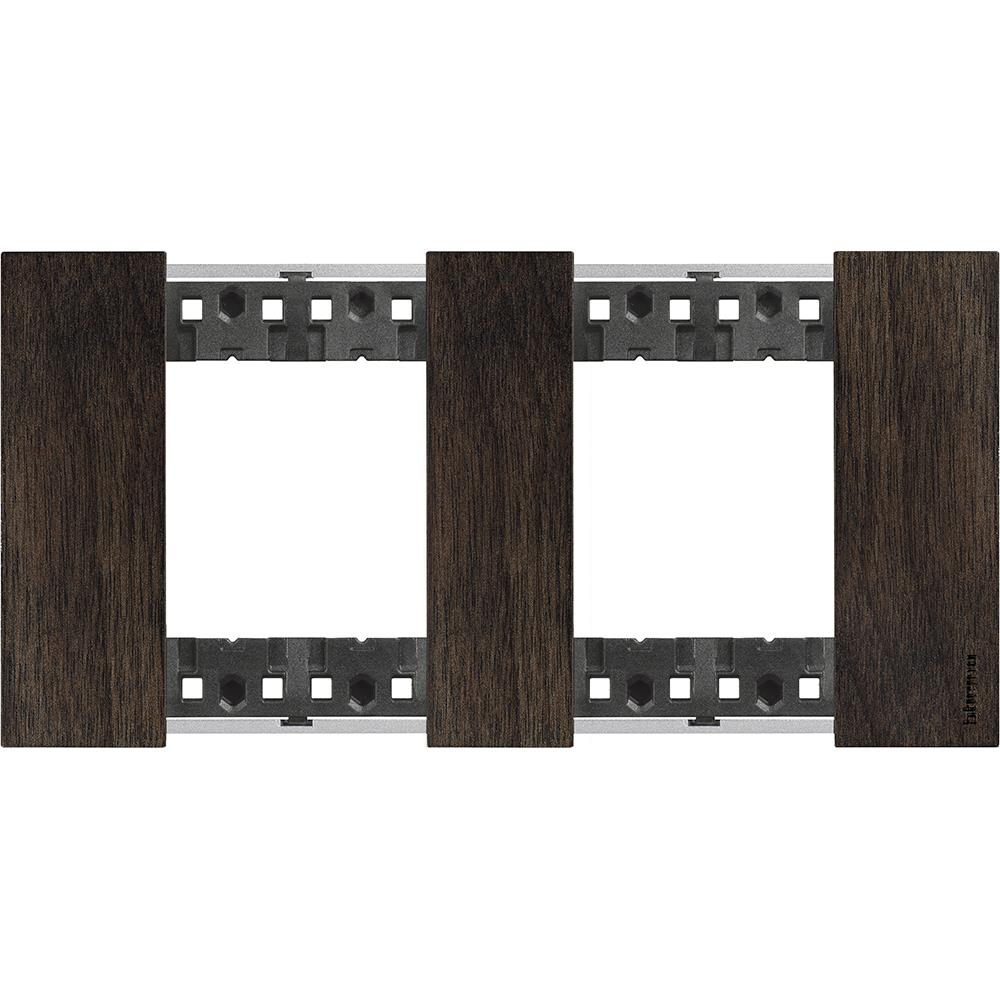Рамка 2х2 Немски стандарт дърво Орех Walnut