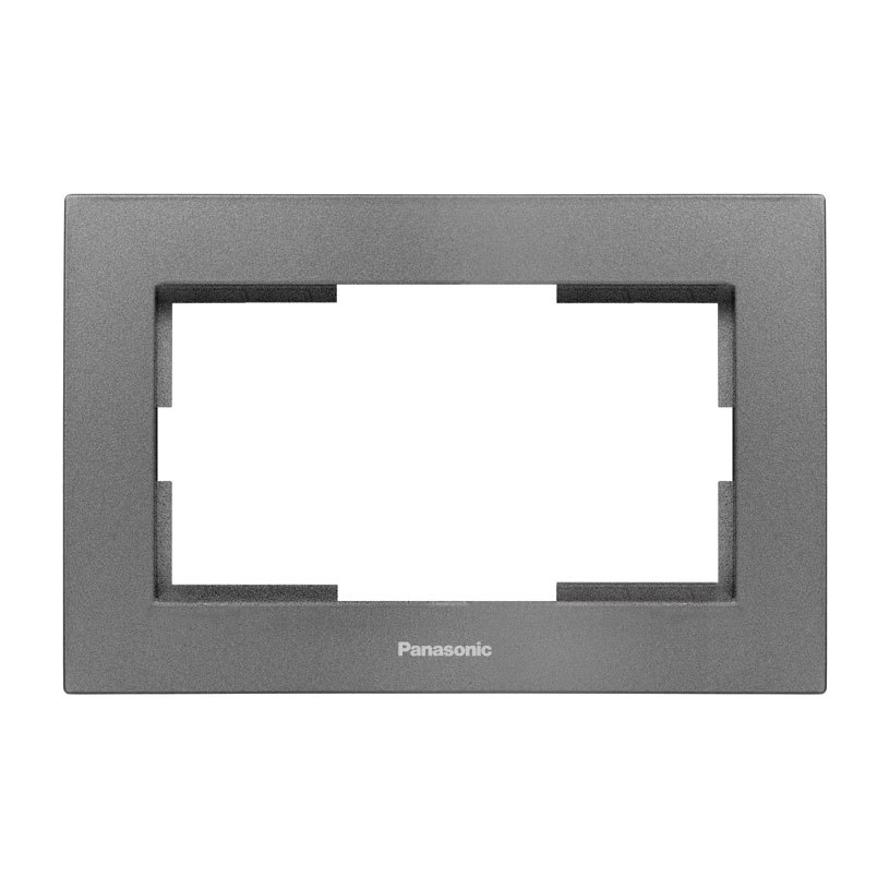 РАМКА ЗА ДВОЕН КОНТАКТ PANASONIC СИВА