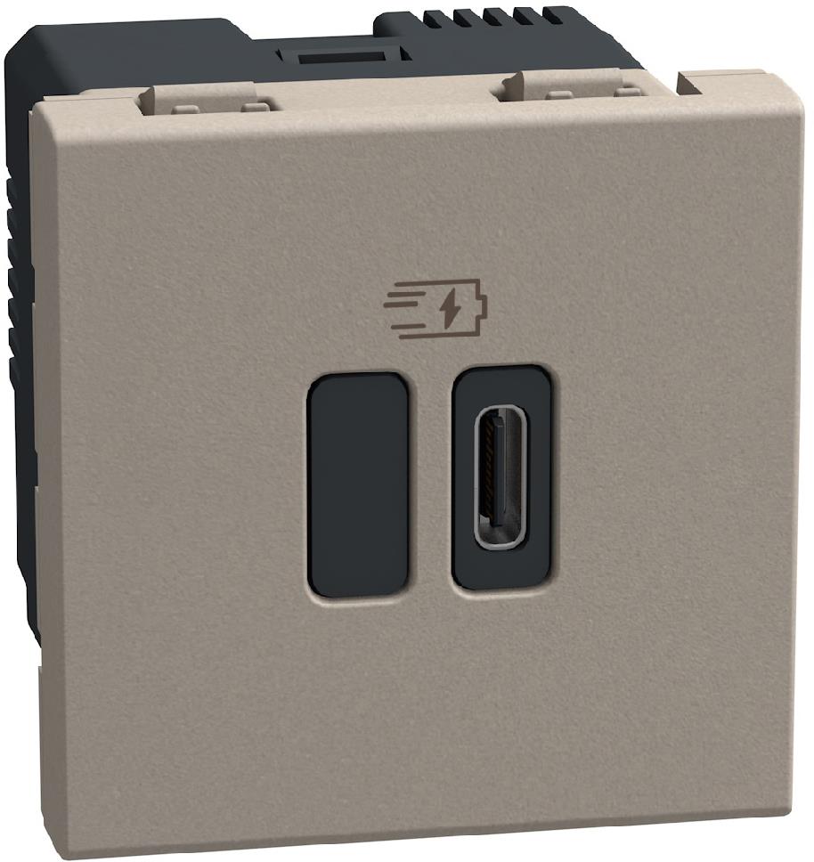Розетка USB за тип C Power Delivery 45W 2 мод. Камък
