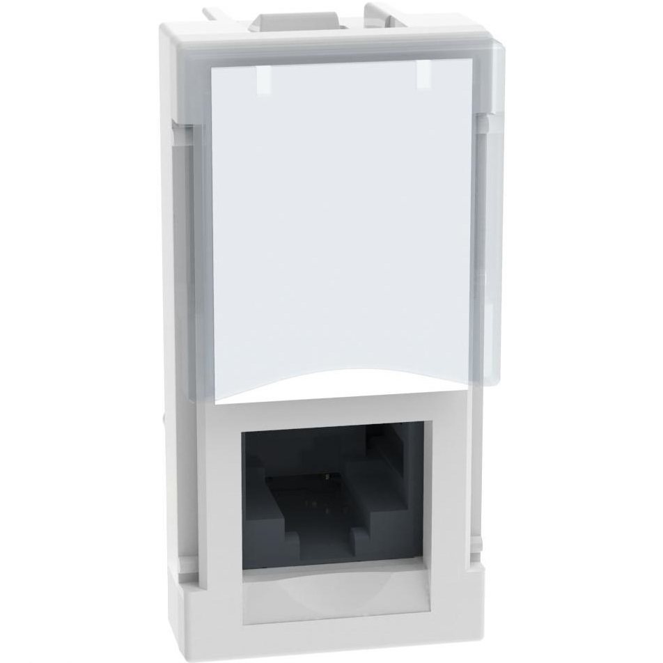 Розетка RJ45 cat.6 UTP 1 мод. цвят Бял
