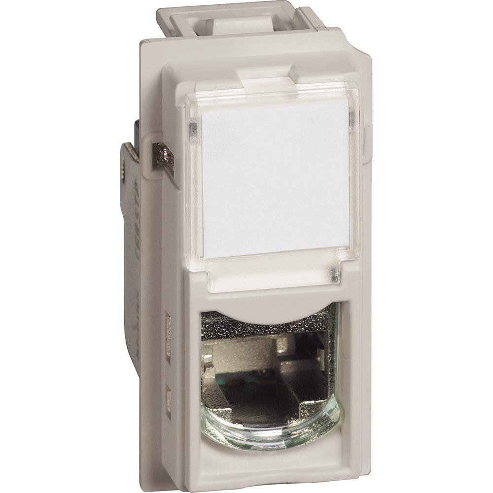 Розетка RJ45 cat.6A UTP конектор toolless IDC 1 Крем