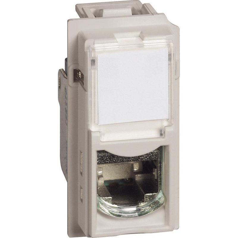 Розетка RJ45 cat.6 STP конектор toolless IDC Крем