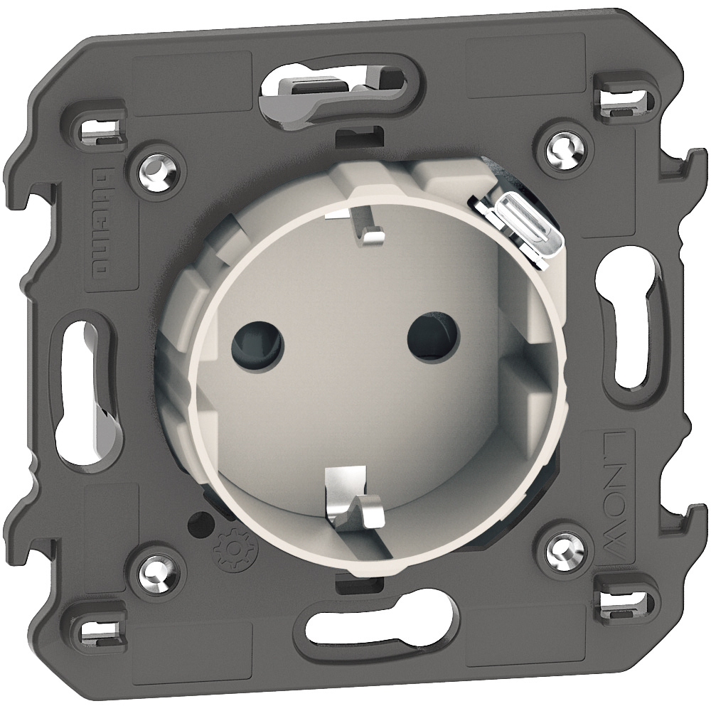 Контакт ШУКО 2P+E 16A+USB тип C 1.5A 7.5W Крем