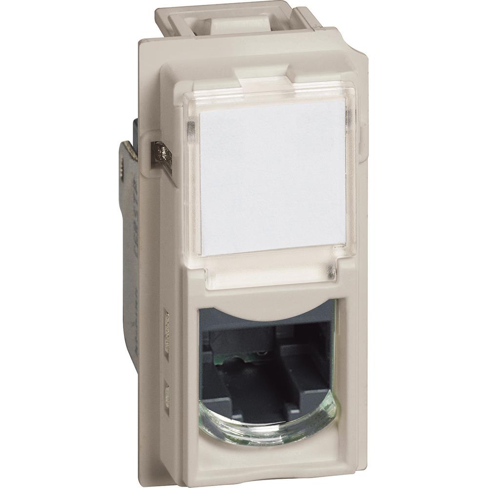 Розетка RJ45 cat.5e UTP конектор toolless IDC Крем