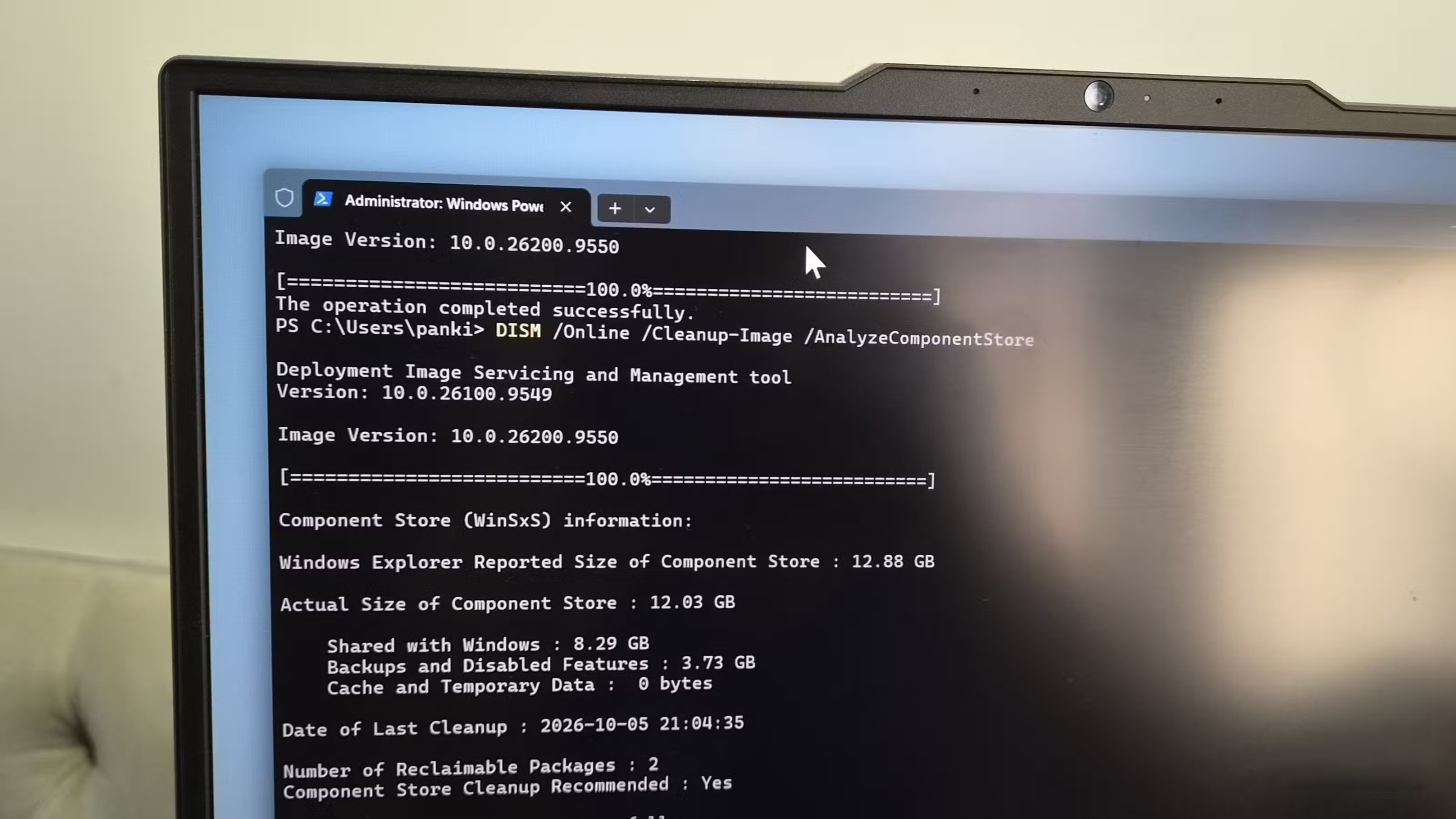 С помощта на тази проста команда освободих 10GB пространство в Windows